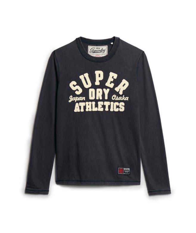 Superdry & Co Men’s Vintage Athletic Long Sleeve Top Navy Eclipse Navy – Size: Superdry & Co Men’s Vintage Athletic Long Sleeve Top Navy Eclipse Navy – Size: