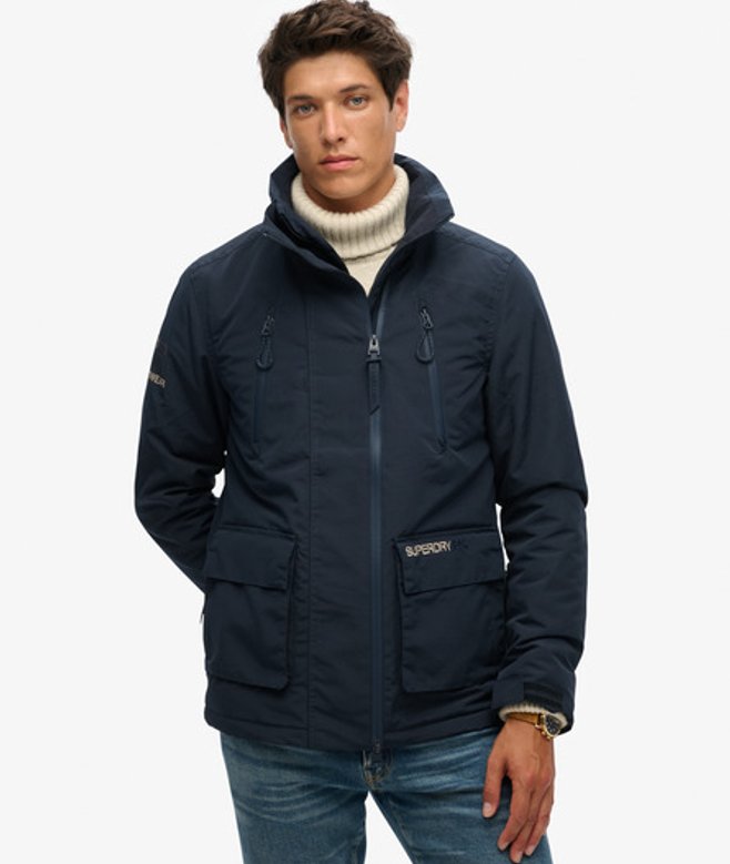 Superdry & Co Mens Slim Fit Ultimate Windbreaker Jacket, Navy Blue, Size:
