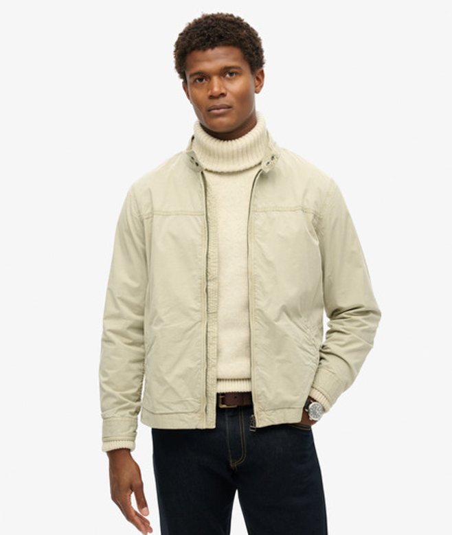 Superdry & Co Men’s Classic Harrington Jacket Grey London Fog Grey – Size: Superdry & Co Men’s Classic Harrington Jacket Grey London Fog Grey – Size: