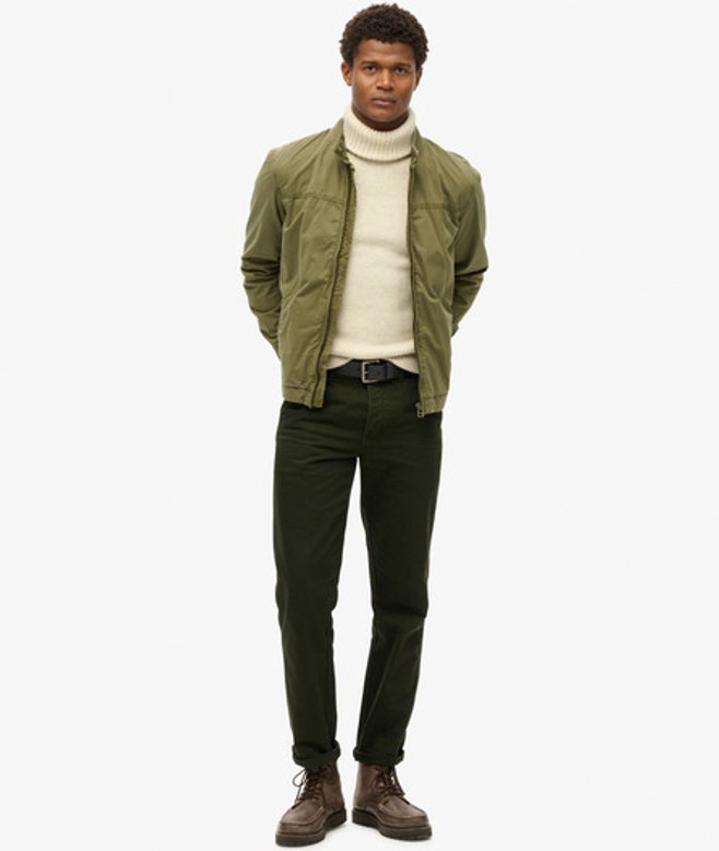 Superdry & Co Men’s Classic Harrington Jacket Khaki Dark Khaki – Size: Superdry & Co Men’s Classic Harrington Jacket Khaki Dark Khaki – Size:
