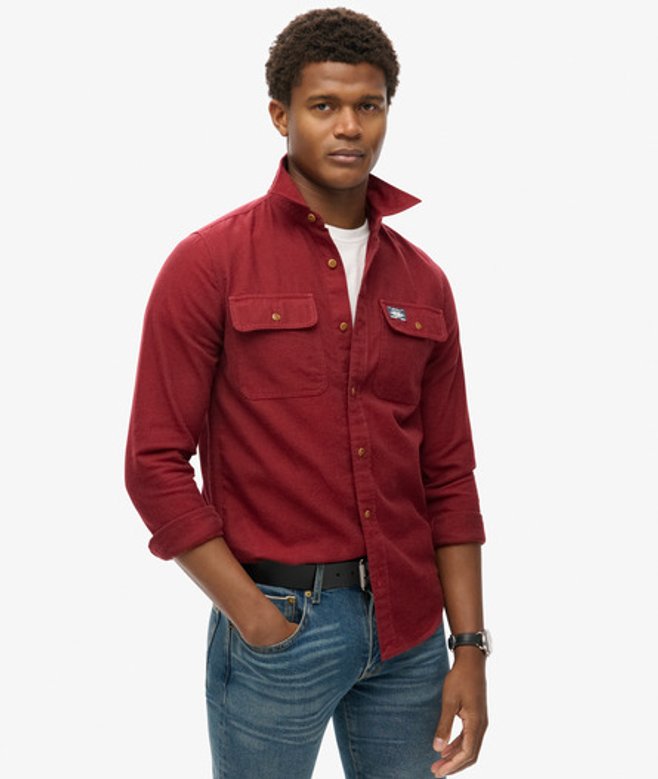Superdry & Co Men’s Trailsman Relaxed Fit Overshirt Red Expedition Red – Size: Superdry & Co Men’s Trailsman Relaxed Fit Overshirt Red Expedition Red – Size: