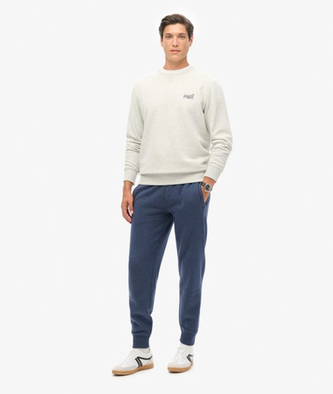 Superdry & Co Men’s Essential Logo Joggers Navy Heritage Navy Marl – Size: Superdry & Co Men’s Essential Logo Joggers Navy Heritage Navy Marl – Size: