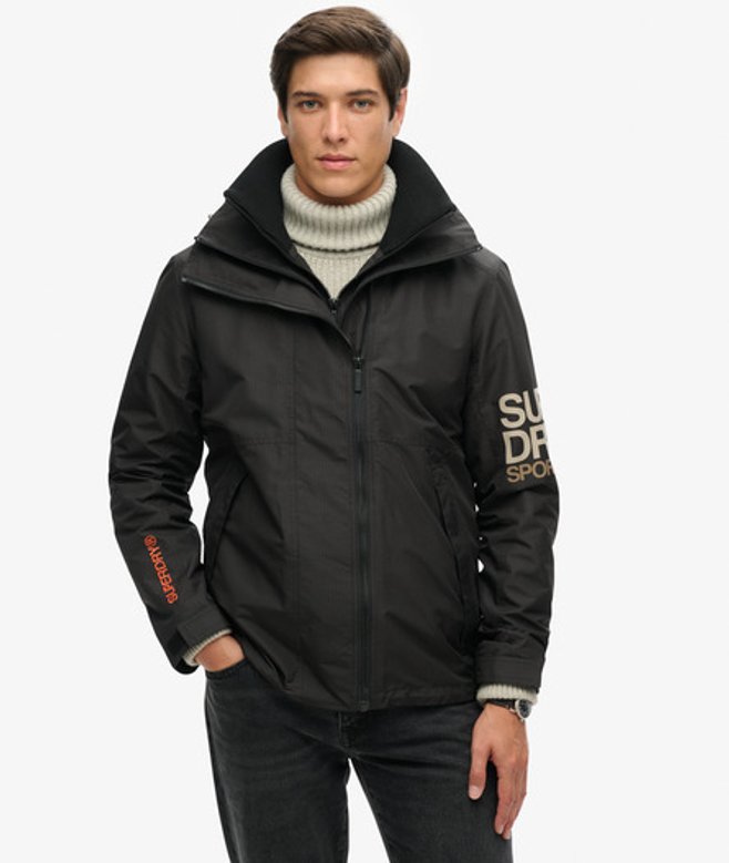 Superdry & Co Men’s Hooded Yachter SD Windbreaker Jacket Black – Size: Superdry & Co Men’s Hooded Yachter SD Windbreaker Jacket Black – Size: