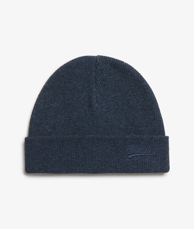 Superdry & Co Men’s Essential Logo Knitted Beanie Hat Navy Richest Navy Marl – Size: SIZE Superdry & Co Men’s Essential Logo Knitted Beanie Hat Navy Richest Navy Marl – Size: SIZE