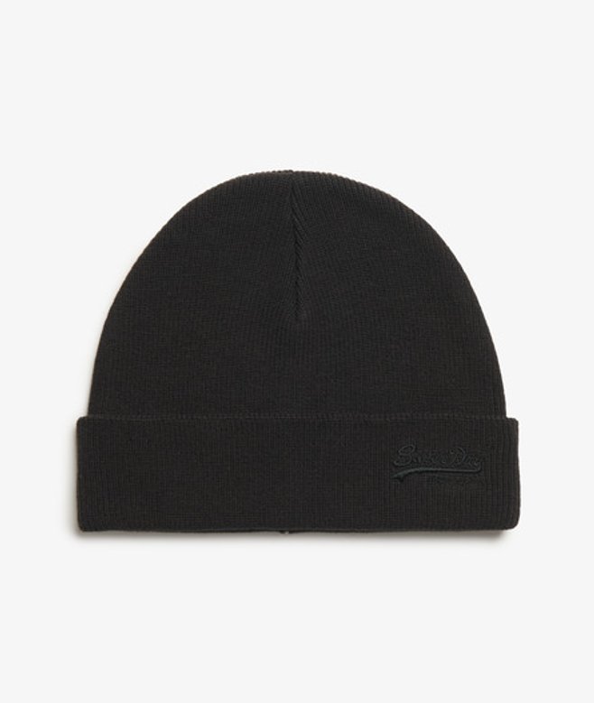 Superdry & Co Men’s Essential Logo Knitted Beanie Hat Black – Size: SIZE Superdry & Co Men’s Essential Logo Knitted Beanie Hat Black – Size: SIZE
