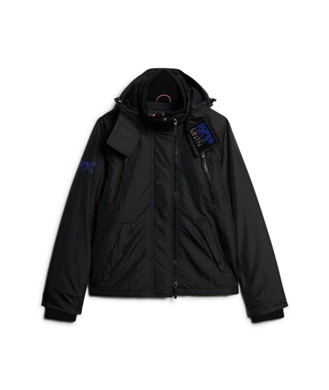 Superdry & Co Men’s Hooded Mountain SD Windbreaker Jacket Black Blackeverton – Size: Superdry & Co Men’s Hooded Mountain SD Windbreaker Jacket Black Blackeverton – Size:
