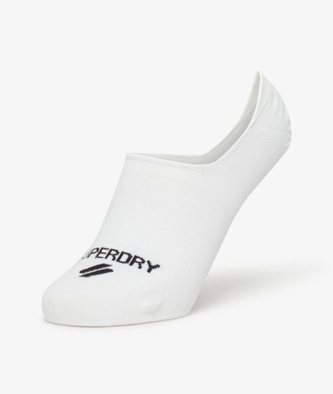 Superdry & Co Men’s Coolmax No-show Socks White White Multipack – Size: SM