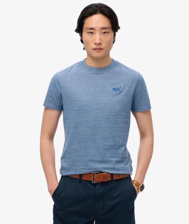 Superdry & Co Men’s Essential Logo shirt Light Blue Ocean Blue Feeder – Size: Superdry & Co Men’s Essential Logo shirt Light Blue Ocean Blue Feeder – Size:
