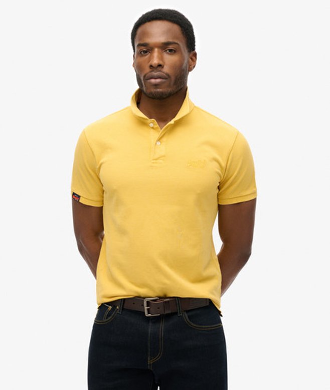 Superdry & Co Men’s Vintage Destroy Polo Shirt Yellow Pigment Yellow – Size: Superdry & Co Men’s Vintage Destroy Polo Shirt Yellow Pigment Yellow – Size: