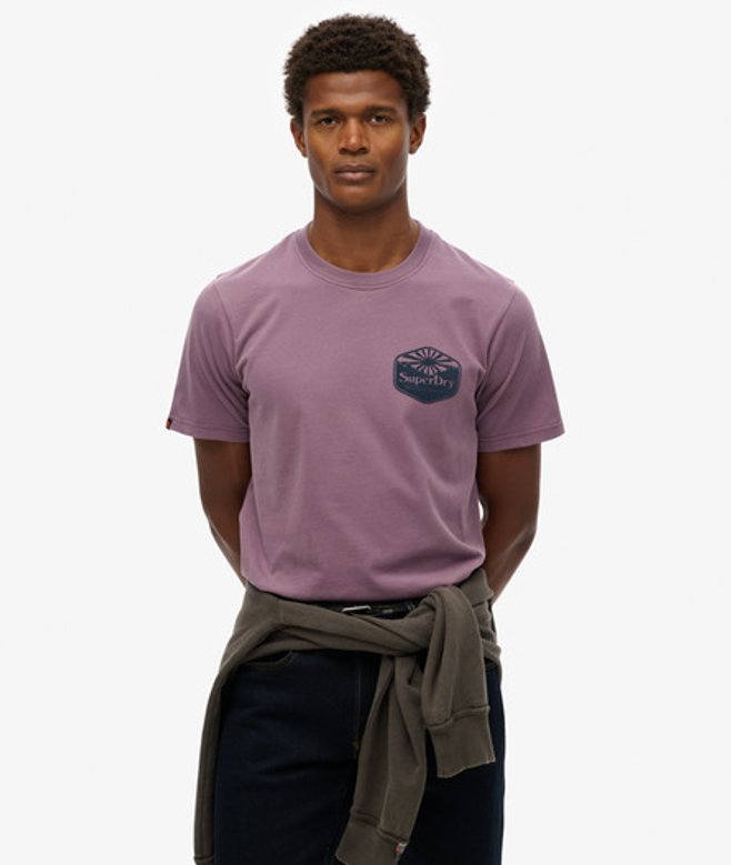 Superdry & Co Men’s Sun shirt Purple Soot Purple – Size: Superdry & Co Men’s Sun shirt Purple Soot Purple – Size: