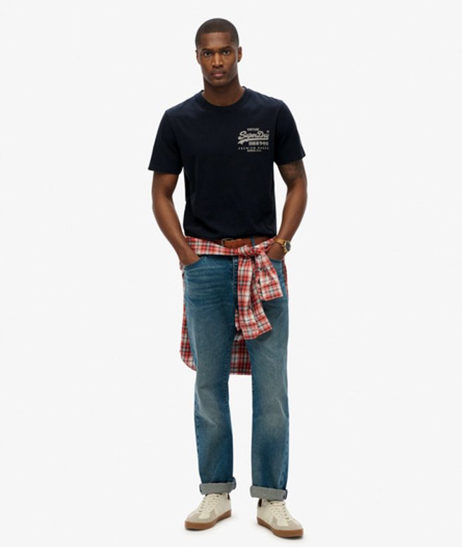 Superdry & Co Men’s Vintage Logo Tokyo Relaxed shirt Navy Eclipse Navy – Size: Superdry & Co Men’s Vintage Logo Tokyo Relaxed shirt Navy Eclipse Navy – Size: