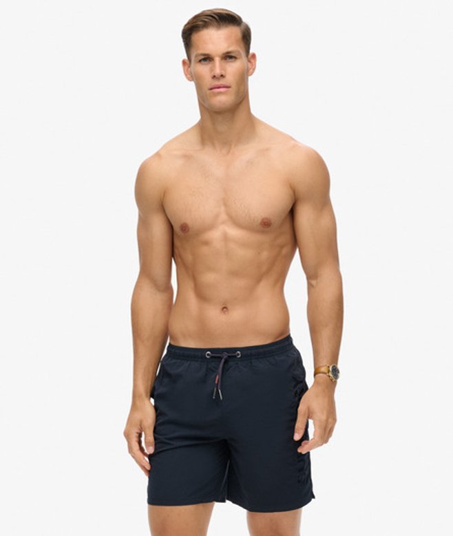 Superdry & Co Men’s Premium Embroidered – Swim Shorts Navy Eclipse Navy – Size: Superdry & Co Men’s Premium Embroidered – Swim Shorts Navy Eclipse Navy – Size: