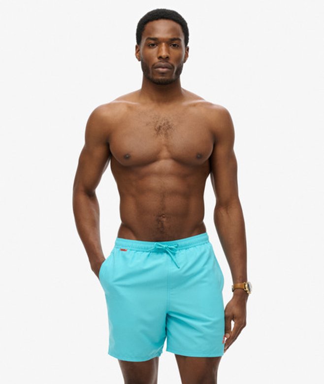 Superdry & Co Men’s Essential – Swim Shorts Blue Aquamarine Blue – Size: Superdry & Co Men’s Essential – Swim Shorts Blue Aquamarine Blue – Size:
