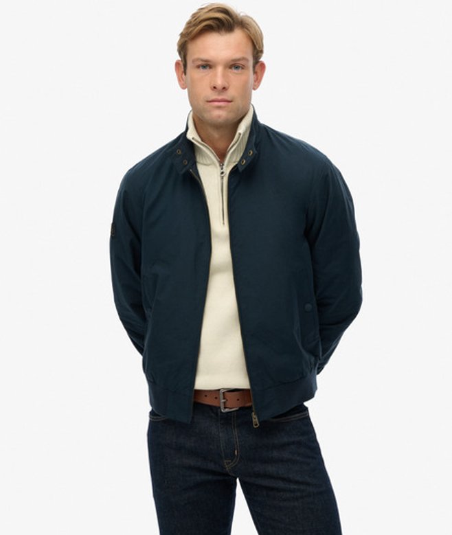 Superdry & Co Men’s Classic Harrington Jacket Navy Eclipse Navy – Size: Xxl Superdry & Co Men’s Classic Harrington Jacket Navy Eclipse Navy – Size: Xxl