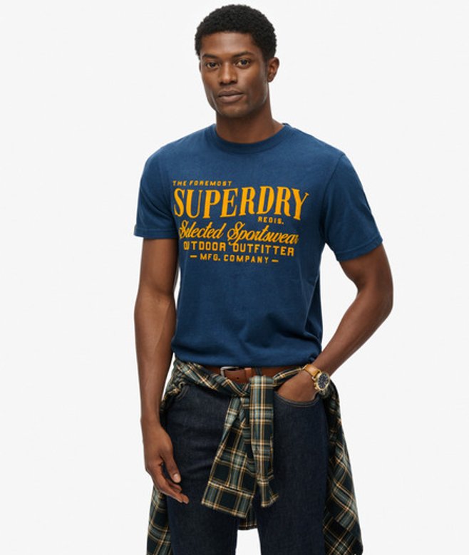 Superdry & Co Men’s Outdoor Supply Company Relaxed shirt Blue Oil Blue Marl – Size: Superdry & Co Men’s Outdoor Supply Company Relaxed shirt Blue Oil Blue Marl – Size:
