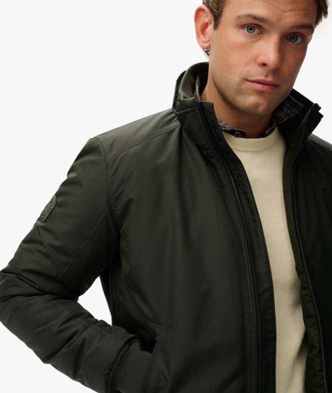 Superdry & Co Men’s City Harrington Jacket Green Surplus Goods Olive Green – Size: Superdry & Co Men’s City Harrington Jacket Green Surplus Goods Olive Green – Size: