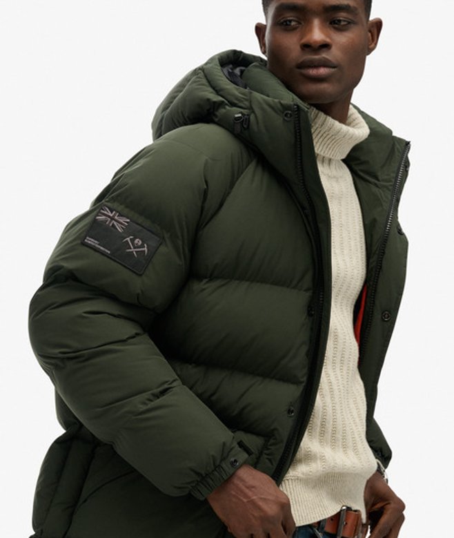 Superdry & Co Men’s Xpd Long Baffle Parka Jacket Green Surplus Goods Olive Green – Size: Superdry & Co Men’s Xpd Long Baffle Parka Jacket Green Surplus Goods Olive Green – Size: