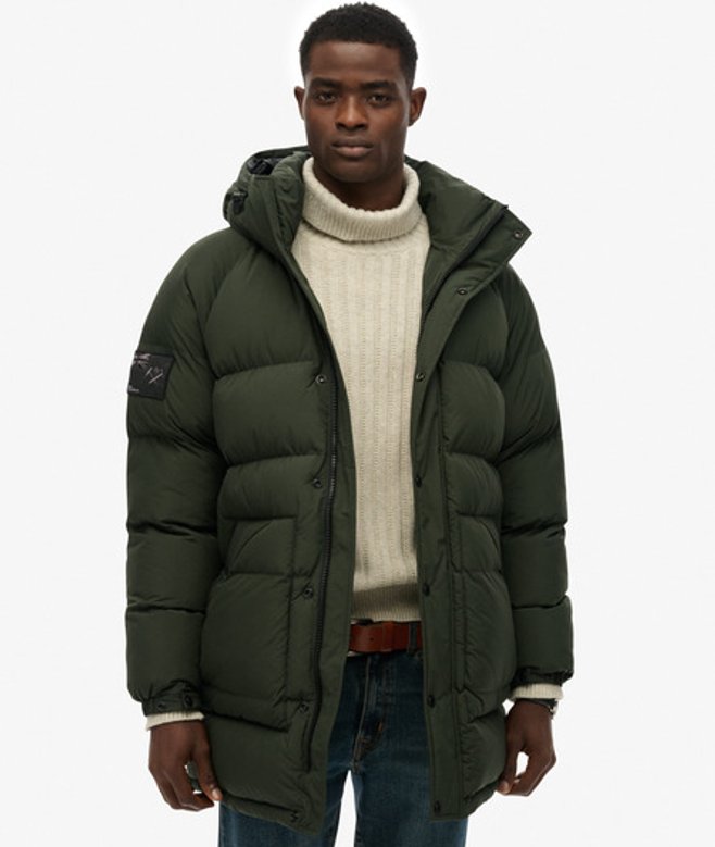 Superdry & Co Men’s Xpd Long Baffle Parka Jacket Green Surplus Goods Olive Green – Size: Superdry & Co Men’s Xpd Long Baffle Parka Jacket Green Surplus Goods Olive Green – Size: