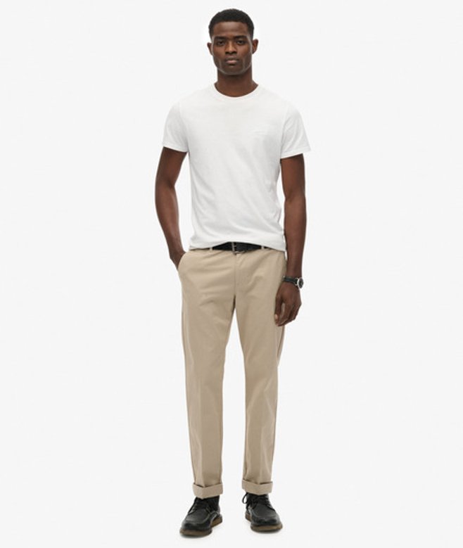 Superdry & Co Men’s Premium Regular Chinos Brown Sandstone Brown – Size: Superdry & Co Men’s Premium Regular Chinos Brown Sandstone Brown – Size:
