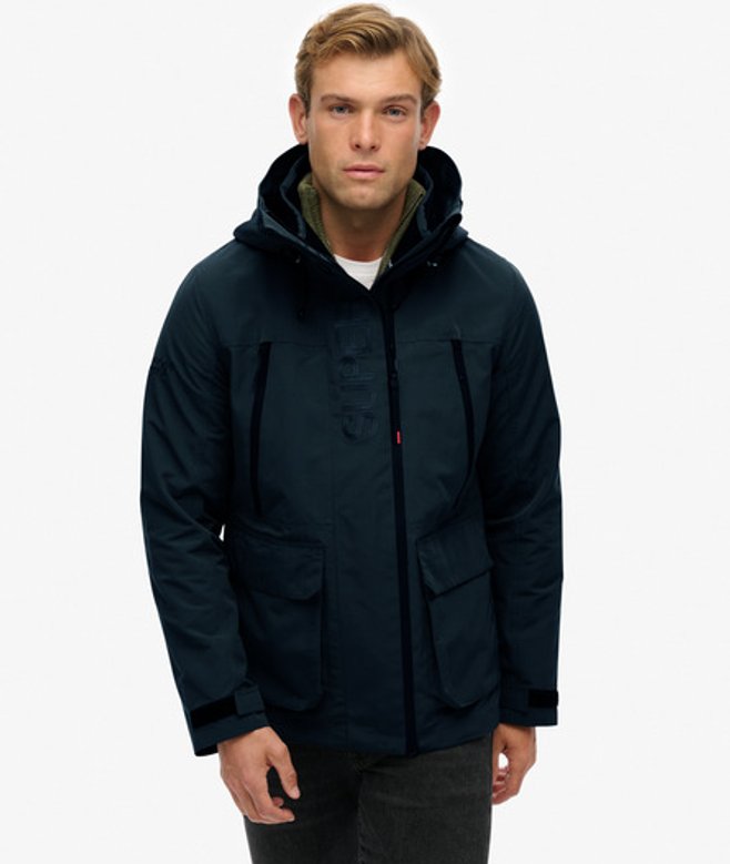Superdry & Co Men’s Colour Block Windbreaker Jacket Navy Blue Graphite – Size: Superdry & Co Men’s Colour Block Windbreaker Jacket Navy Blue Graphite – Size: