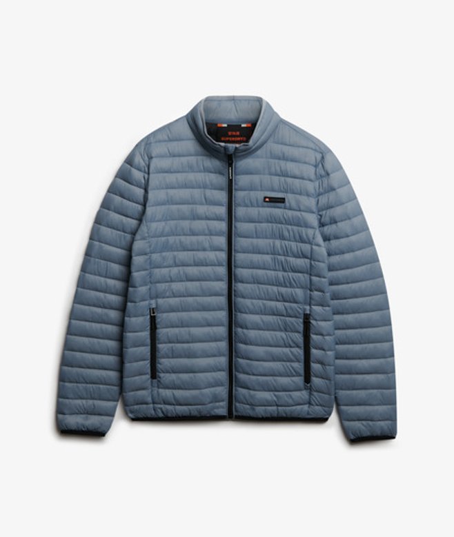 Superdry & Co Men’s Fuji Lite Padded Jacket Blue Washed Denim – Size: Superdry & Co Men’s Fuji Lite Padded Jacket Blue Washed Denim – Size: