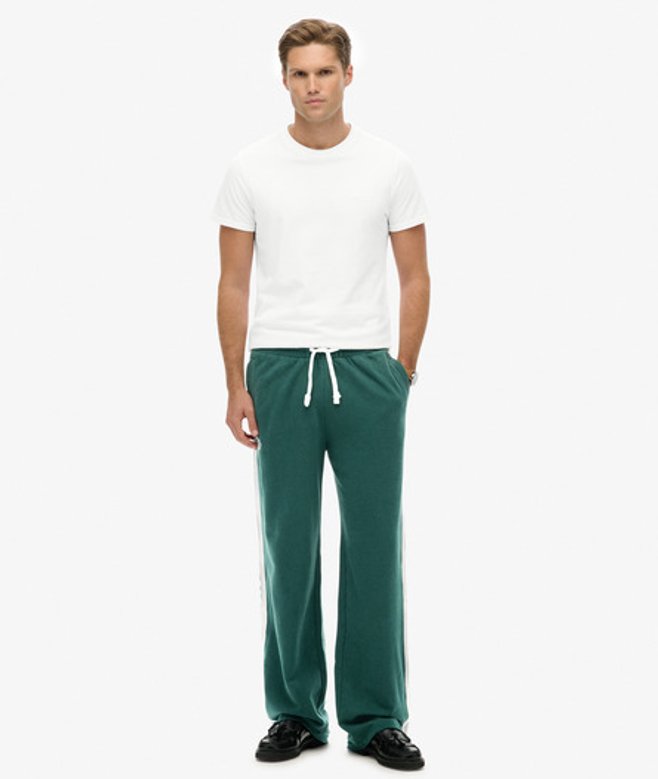 Superdry & Co Men’s Athletic Fives Joggers Green Enamel Greencadet Grey Marl – Size: Superdry & Co Men’s Athletic Fives Joggers Green Enamel Greencadet Grey Marl – Size: