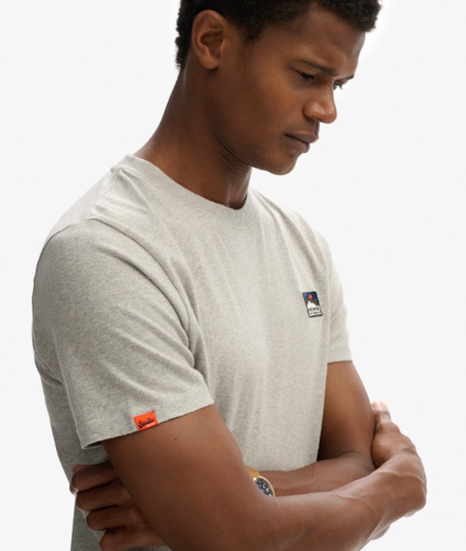 Superdry & Co Men’s Great Outdoors Embroidered Relaxed shirt Grey Athletic Grey Marl – Size: Superdry & Co Men’s Great Outdoors Embroidered Relaxed shirt Grey Athletic Grey Marl – Size: