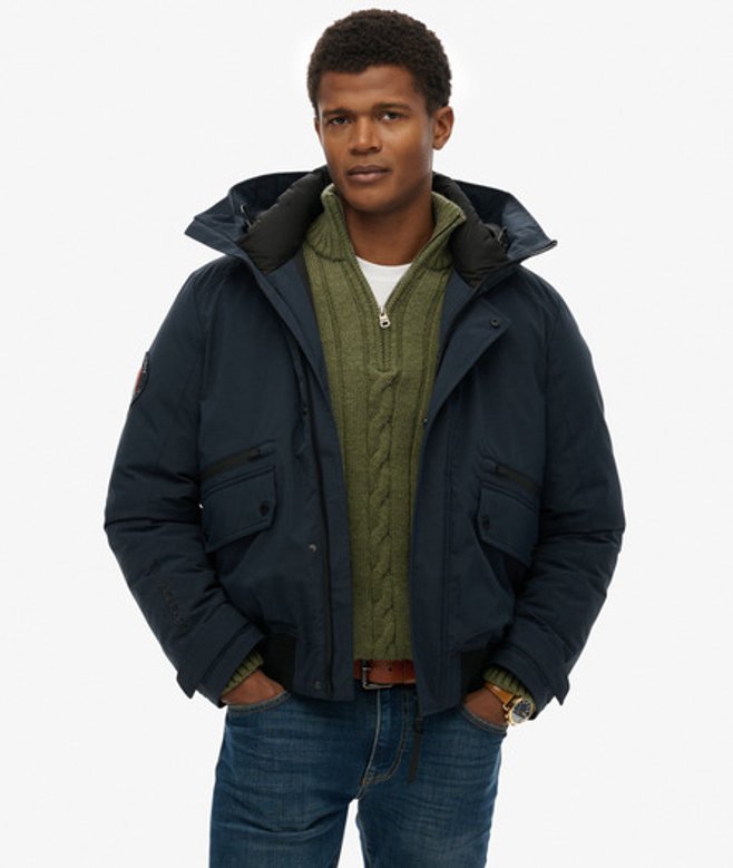 Superdry & Co Men’s City Padded Bomber Jacket Navy Midnight Navy – Size: Xxxl Superdry & Co Men’s City Padded Bomber Jacket Navy Midnight Navy – Size: Xxxl