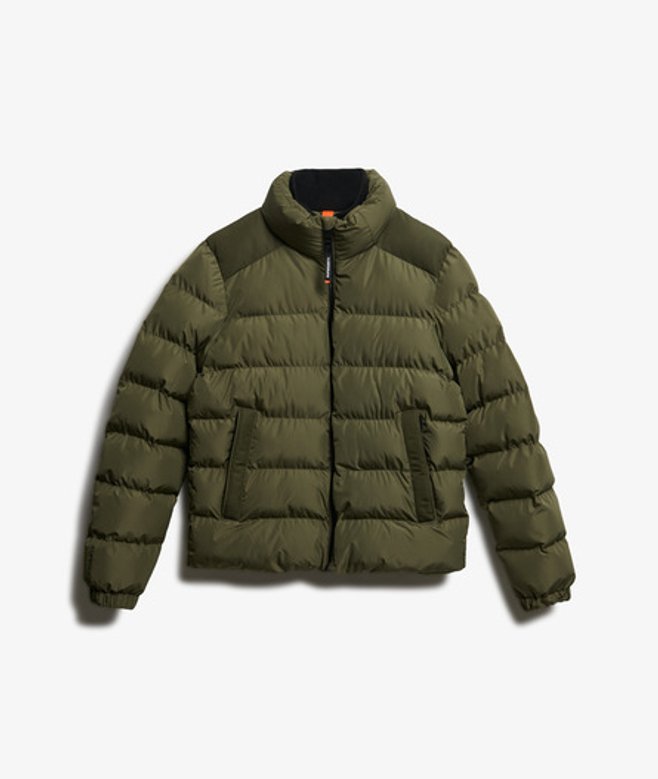 Superdry & Co Men’s Sports Puffer Jacket Green Shooting Olive – Size: Superdry & Co Men’s Sports Puffer Jacket Green Shooting Olive – Size: