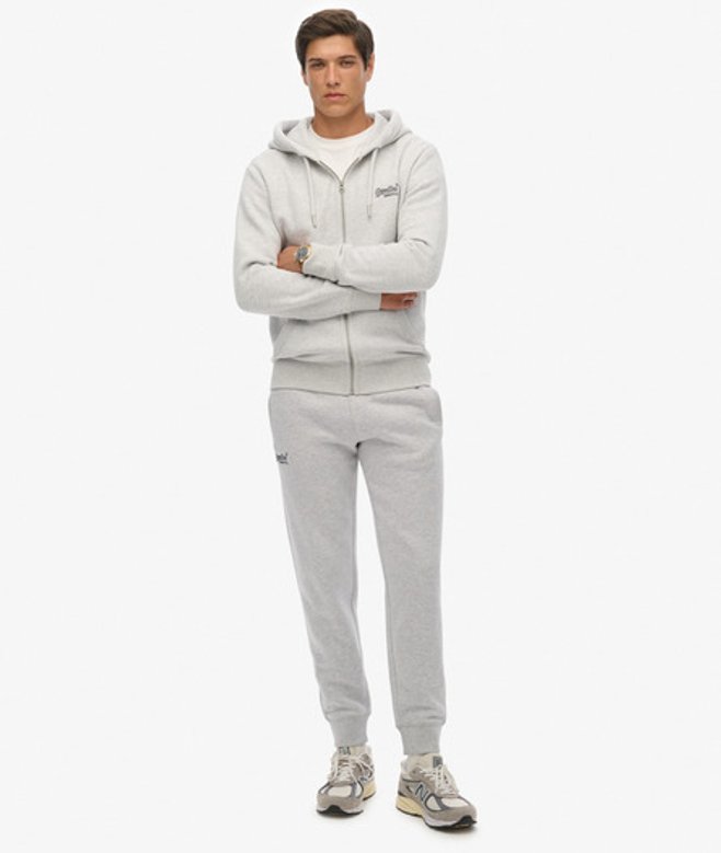 Superdry & Co Men’s Vintage Logo Embroidered Joggers Light Grey Glacier Grey Marl – Size: Superdry & Co Men’s Vintage Logo Embroidered Joggers Light Grey Glacier Grey Marl – Size: