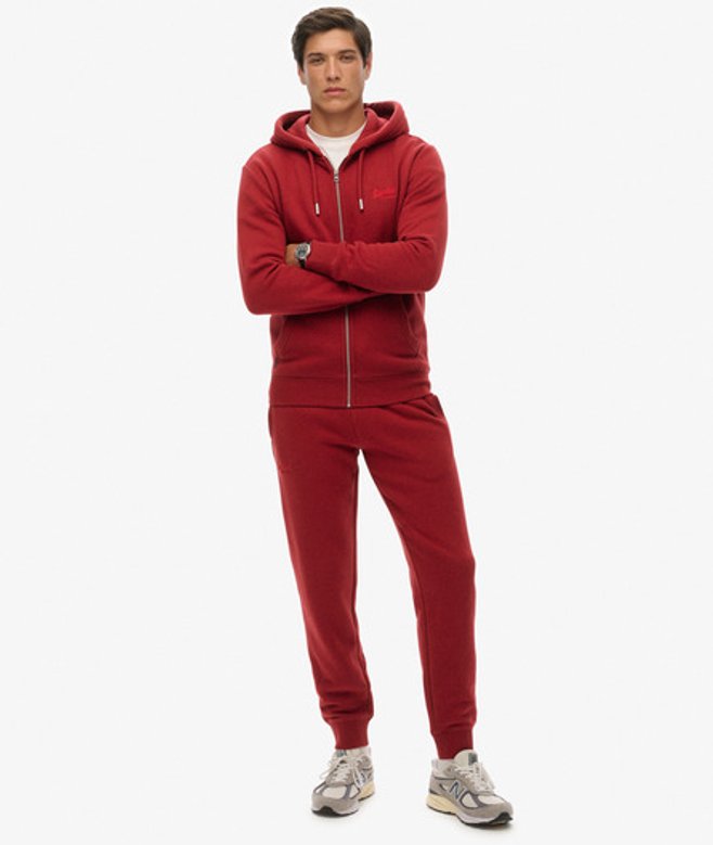 Superdry & Co Men’s Vintage Logo Embroidered Joggers Red Track Red Marl – Size: Superdry & Co Men’s Vintage Logo Embroidered Joggers Red Track Red Marl – Size: