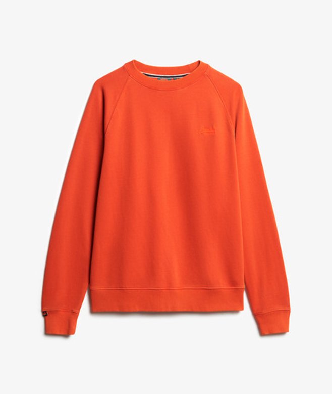 Superdry & Co Men’s Essential Logo Raglan Crew Sweatshirt Orange Bold Orange – Size: Superdry & Co Men’s Essential Logo Raglan Crew Sweatshirt Orange Bold Orange – Size: