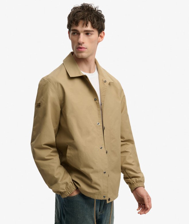 Superdry & Co Men’s Surplus Otto Coach Jacket Brown Classic Tan Brown – Size: Superdry & Co Men’s Surplus Otto Coach Jacket Brown Classic Tan Brown – Size: