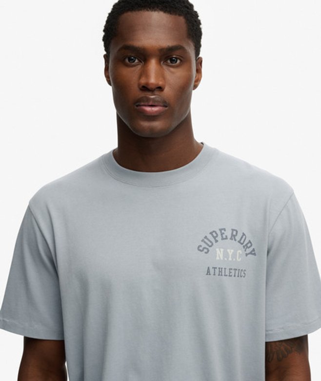 Superdry & Co Men’s Athletic Essentials shirt Blue Washed Denim – Size: Xxxl Superdry & Co Men’s Athletic Essentials shirt Blue Washed Denim – Size: Xxxl