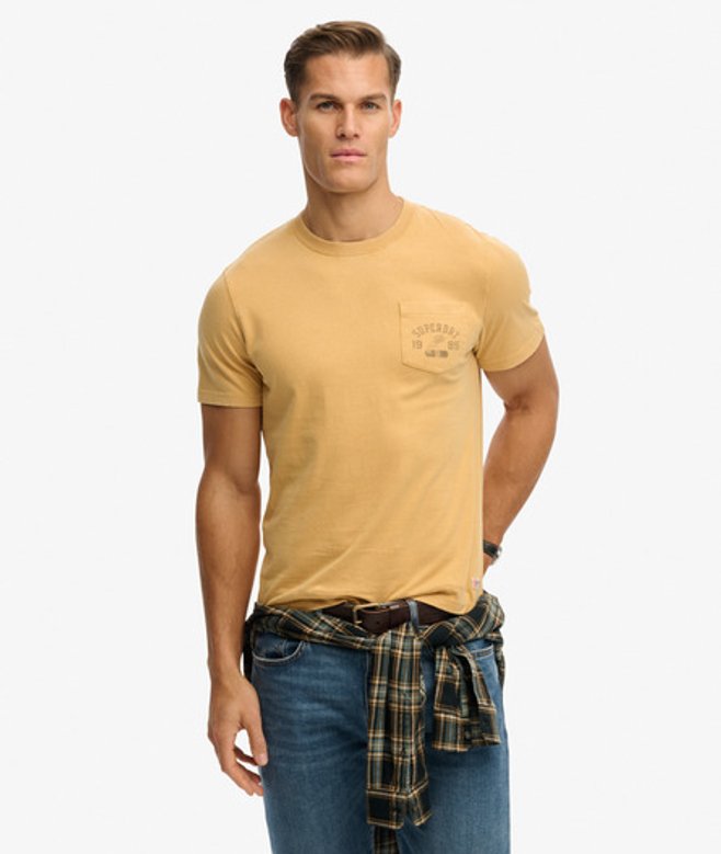 Superdry & Co Men’s Vintage Prep Relaxed Pocket shirt Yellow Winter Gold – Size: Superdry & Co Men’s Vintage Prep Relaxed Pocket shirt Yellow Winter Gold – Size: