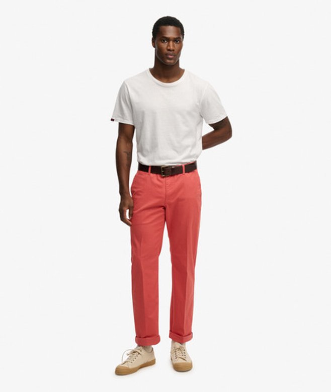 Superdry & Co Men’s Premium Regular Chinos Red Lobster Red – Size: Superdry & Co Men’s Premium Regular Chinos Red Lobster Red – Size: