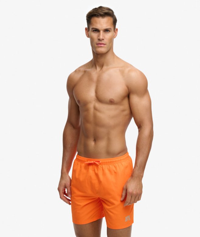 Superdry & Co Men’s Essential -Inch Swim Shorts Orange Orange Sorbet – Size: Superdry & Co Men’s Essential -Inch Swim Shorts Orange Orange Sorbet – Size: