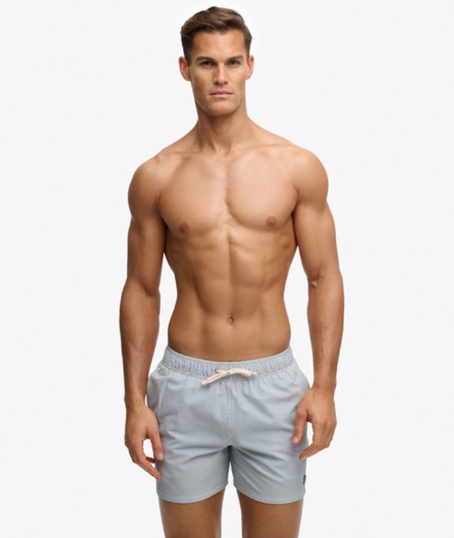 Superdry & Co Men’s Seer Sucker – Swim Shorts Light Blue Rice Whiteendless Sky Stripe – Size: Superdry & Co Men’s Seer Sucker – Swim Shorts Light Blue Rice Whiteendless Sky Stripe – Size: