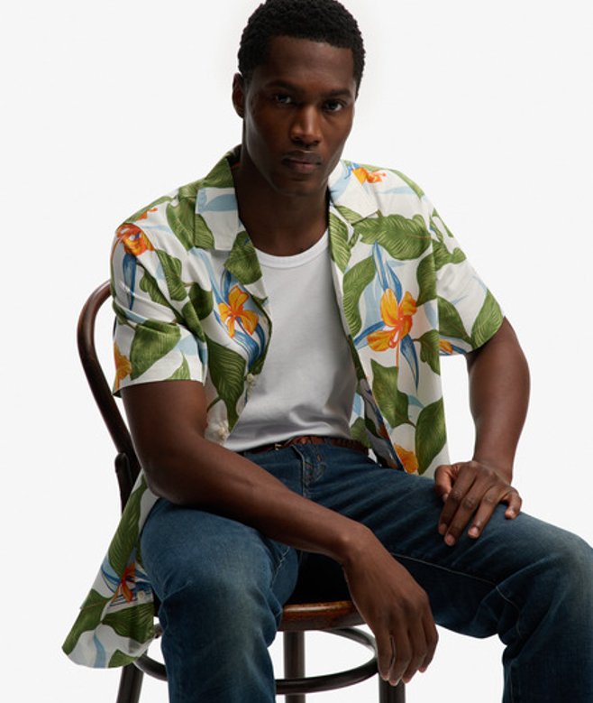 Superdry & Co Men’s Hawaiian Print Short Sleeve Shirt Green Evergreen Hawaiian Optic – Size: Xxxl Superdry & Co Men’s Hawaiian Print Short Sleeve Shirt Green Evergreen Hawaiian Optic – Size: Xxxl