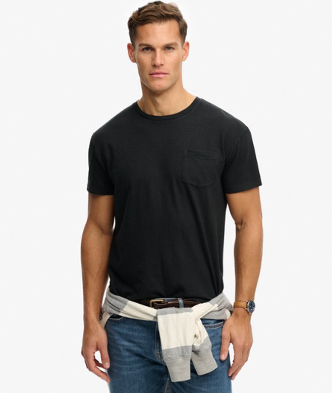 Superdry & Co Men’s Classic Cotton Linen Pocket shirt Black Jet Black – Size: Xxl Superdry & Co Men’s Classic Cotton Linen Pocket shirt Black Jet Black – Size: Xxl