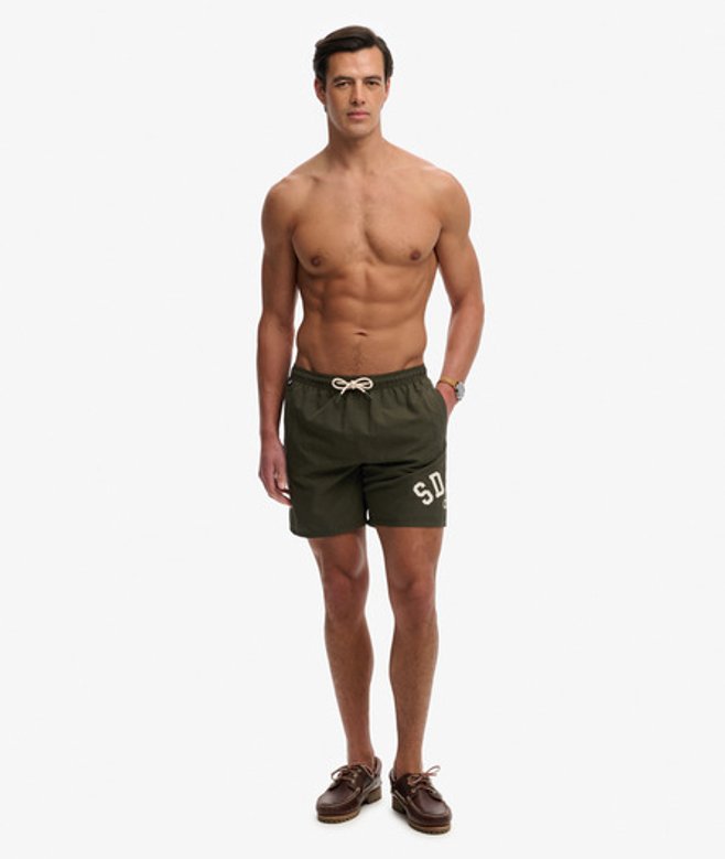 Superdry & Co Men’s Printed Logo -Inch Swim Shorts Green Surplus Goods Olive Green – Size: Xxl Superdry & Co Men’s Printed Logo -Inch Swim Shorts Green Surplus Goods Olive Green – Size: Xxl