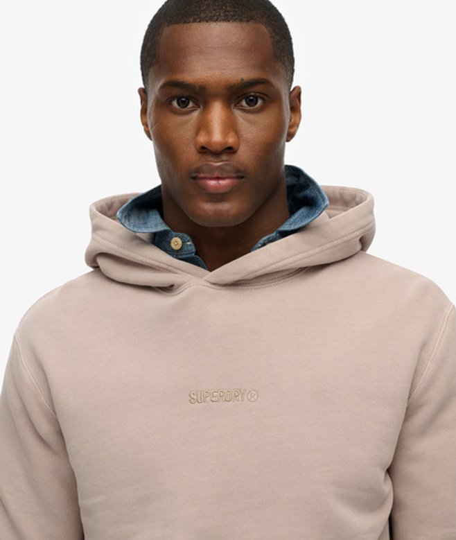 Superdry & Co Men’s Micro Logo Hoodie Beige Deep Beige Slub – Size: Xxxl Superdry & Co Men’s Micro Logo Hoodie Beige Deep Beige Slub – Size: Xxxl