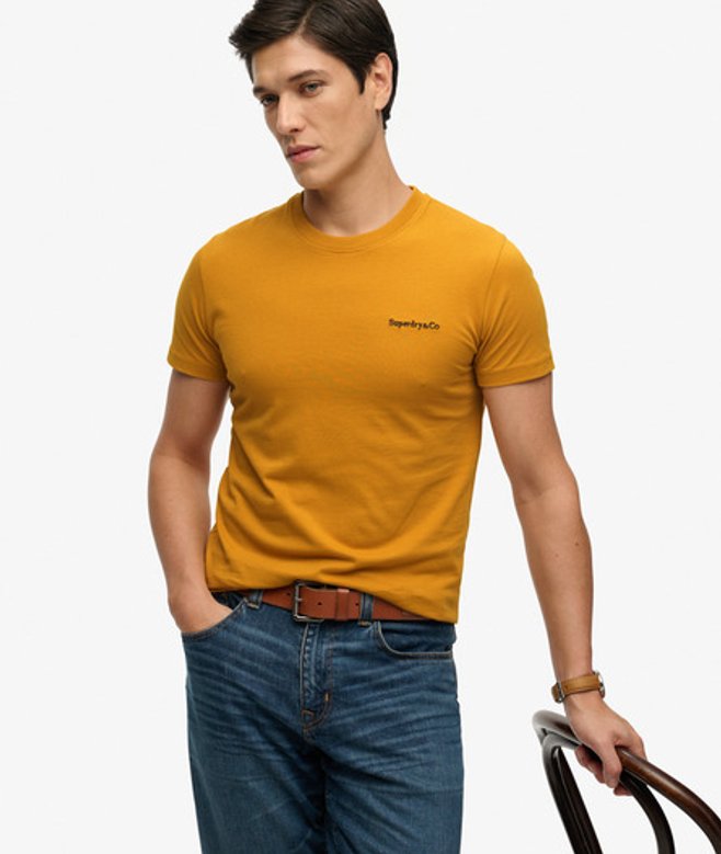 Superdry & Co Men’s Essential Company Logo Embroidered shirt Brown Denim Co Ochre Brown – Size: Superdry & Co Men’s Essential Company Logo Embroidered shirt Brown Denim Co Ochre Brown – Size: