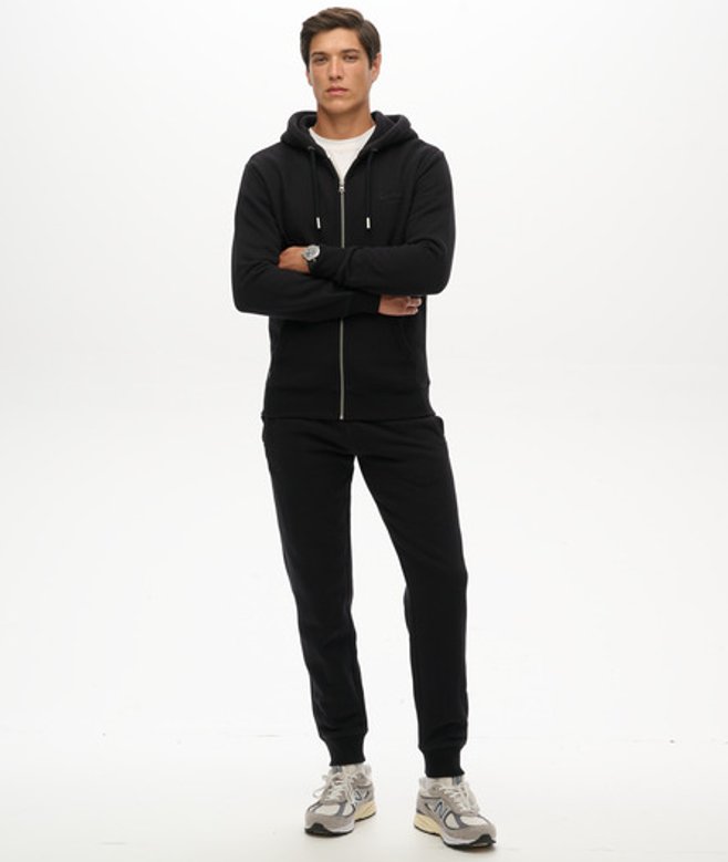 Superdry & Co Men’s Vintage Logo Embroidered Joggers Black – Size: Superdry & Co Men’s Vintage Logo Embroidered Joggers Black – Size: