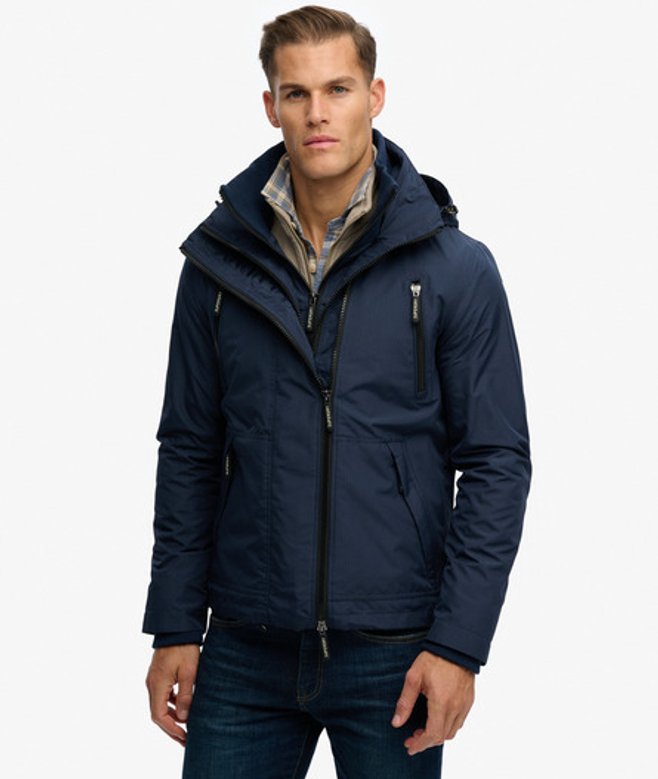 Superdry & Co Men’s Hooded Mountain Windbreaker Jacket Navy Richest Navy – Size: Superdry & Co Men’s Hooded Mountain Windbreaker Jacket Navy Richest Navy – Size: