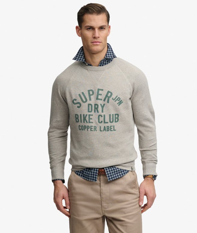 Superdry & Co Men’s The Merchant Store – Vintage Print Sweatshirt Grey Stone Marl – Size: Xxxl Superdry & Co Men’s The Merchant Store – Vintage Print Sweatshirt Grey Stone Marl – Size: Xxxl
