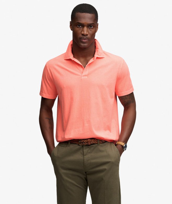 Superdry & Co Men’s Essential Jersey Polo Shirt Orange Dry Fluro Orange – Size: Superdry & Co Men’s Essential Jersey Polo Shirt Orange Dry Fluro Orange – Size: