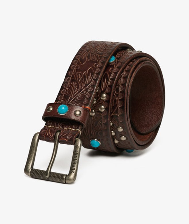 Superdry & Co Men’s Statement Leather Belt Brown Fudge Brown – Size: Superdry & Co Men’s Statement Leather Belt Brown Fudge Brown – Size: