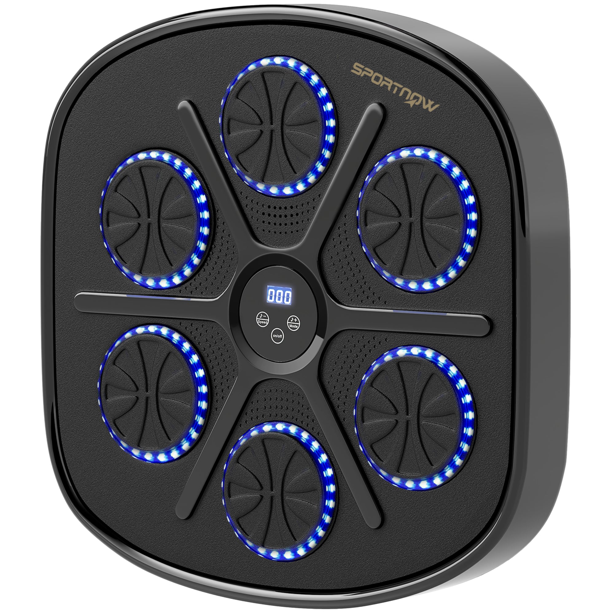 SPORTNOW Music Boxing Machine, Smart Bluetooth Boxing Machine Wall Mounted with Speeds & Modes, LED Lights and Gloves, Punching Pad for Adults SPORTNOW Music Boxing Machine, Smart Bluetooth Boxing Machine Wall Mounted with Speeds & Modes, LED Lights and Gloves, Punching Pad for Adults