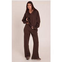 Chocolate Low Rise Straight Leg Joggers Chocolate Low Rise Straight Leg Joggers